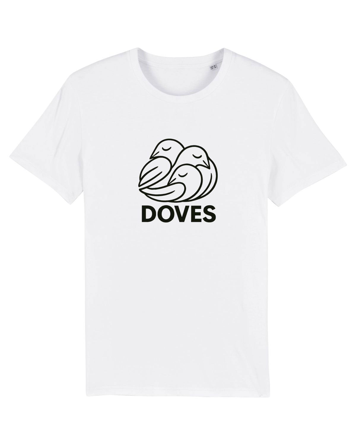 THREE DOVES LINE T SHIRT WHITE