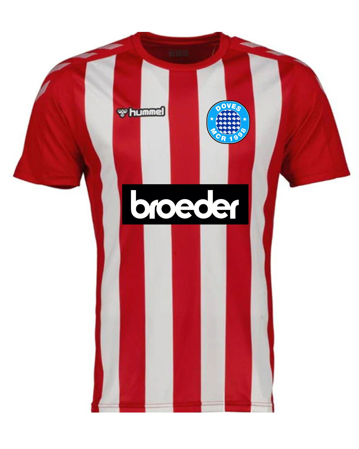 DOVES BROEDER FOOTBALL SHIRT RED WHITE