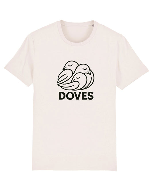 THREE DOVES LINE T SHIRT VINTAGE WHITE